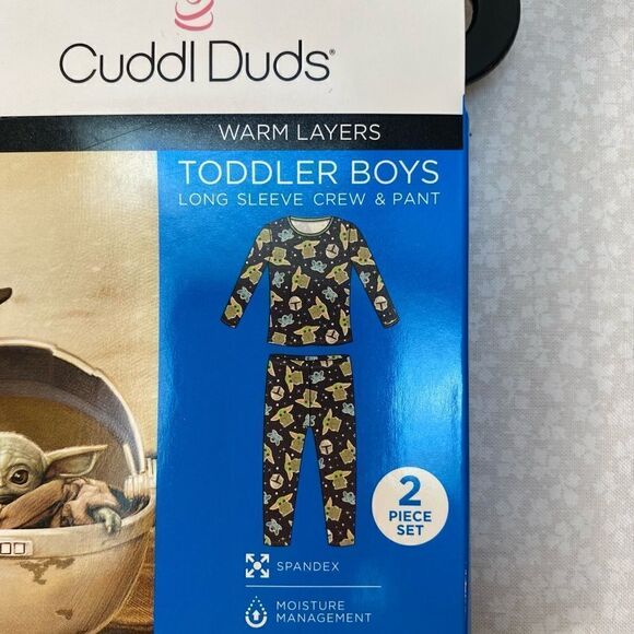 Cuddl Duds® Toddler The Child aka Baby Yoda 2 Piece Base Layer Set - Picture 7 of 7